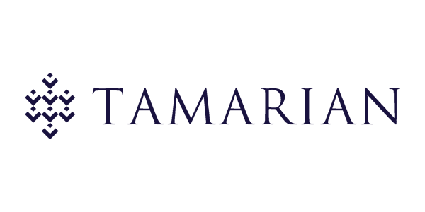 Tamarian rugs logo with pure white background
